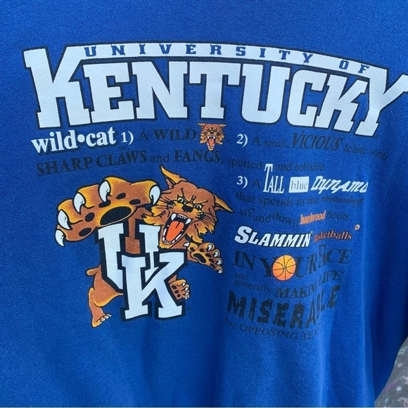 Vintage Kentucky Wildcats Crewneck Sweatshirt Size 2XL - Picture 2 of 5
